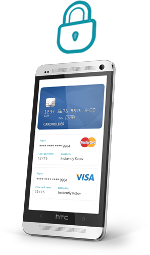 YOUR CARD DATA IS SECURED with host card emulation